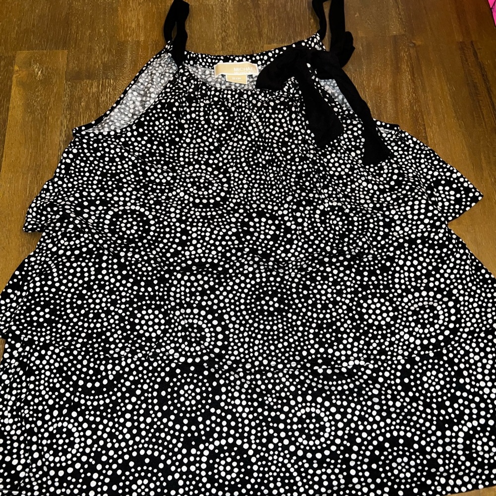 Blue, white, Michael Kors top!